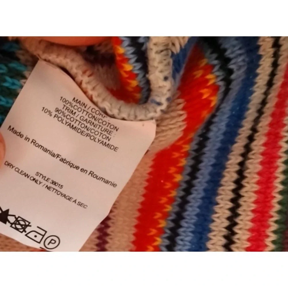 Tory Burch Striped Bias Sweater Half Sleeve Capitola  Santa monica stripe Small